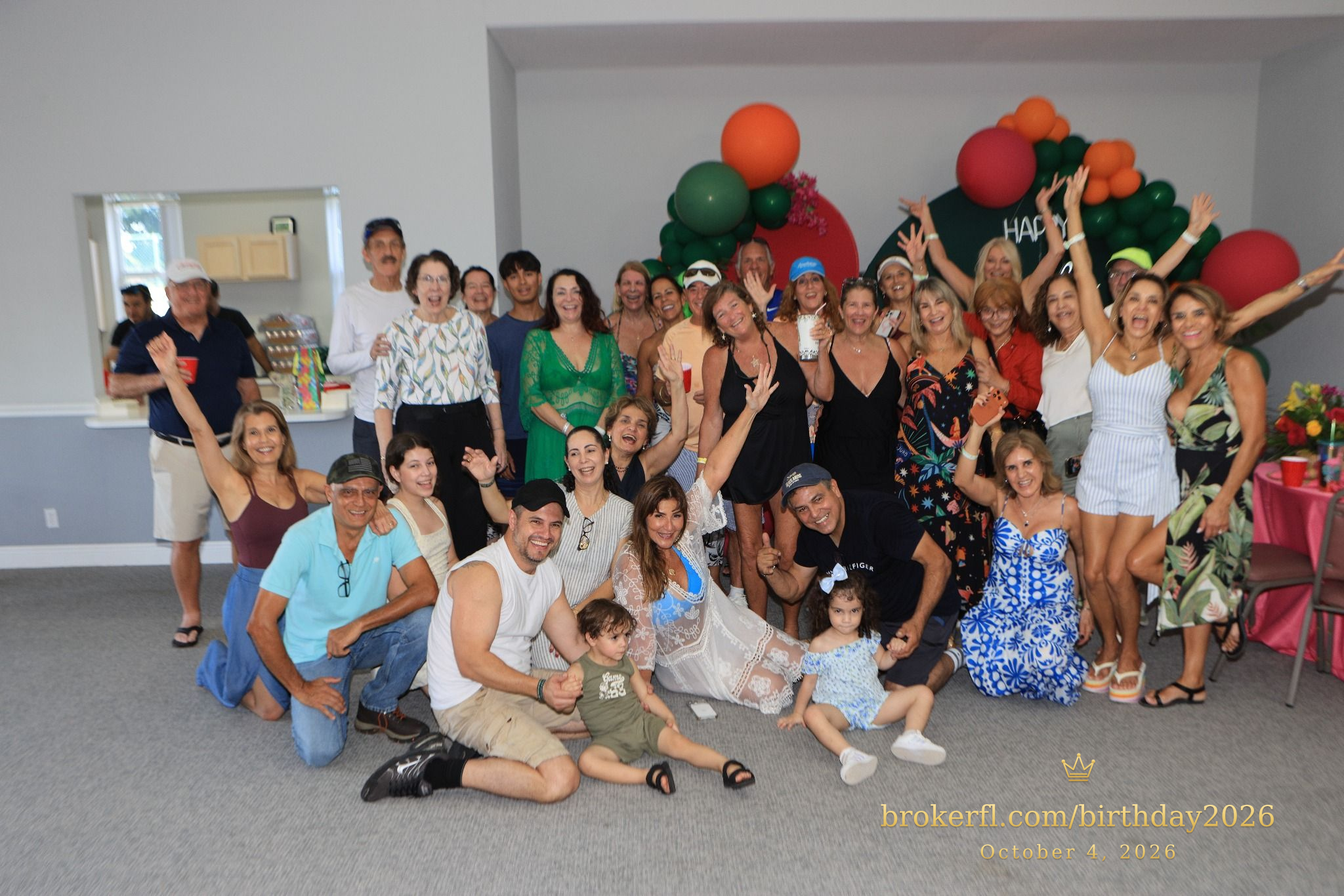 Friends gathered for Karina Leal’s birthday celebration at Palm Beach Bath & Tennis in Delray Beach