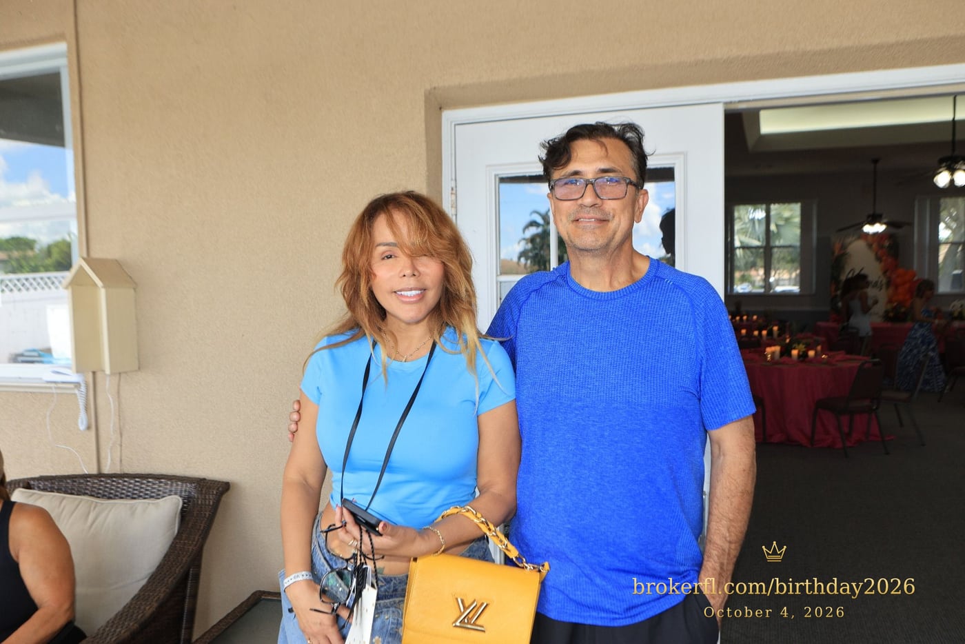 Marinalva Harris & Moisés Harris at Palm Beach Bath & Tennis in Delray Beach.