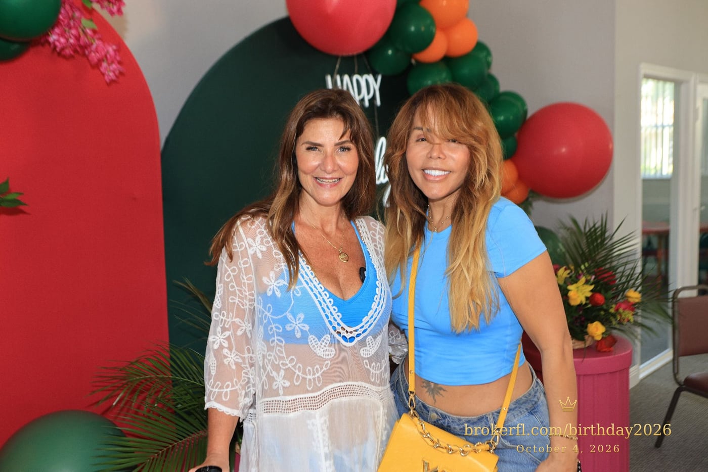 Karina Kfuri Leal & Marinalva Harris at Palm Beach Bath & Tennis in Delray Beach.