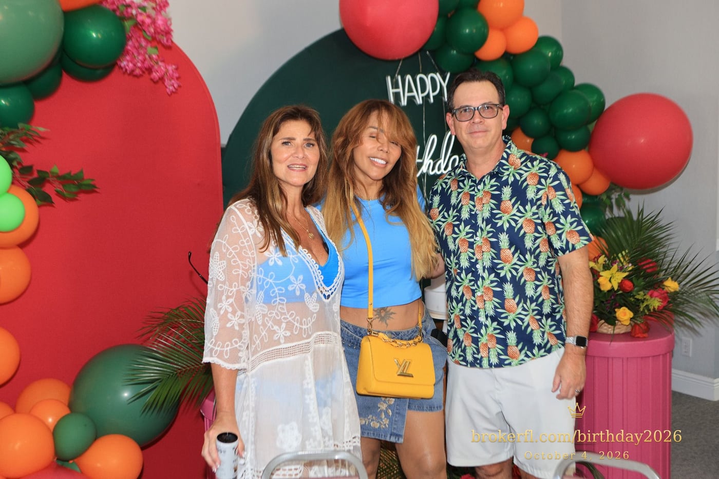 Karina Kfuri Leal, Marinalva Harris & Brian Pipper celebrating Karina’s birthday at Palm Beach Bath & Tennis in Delray Beach.