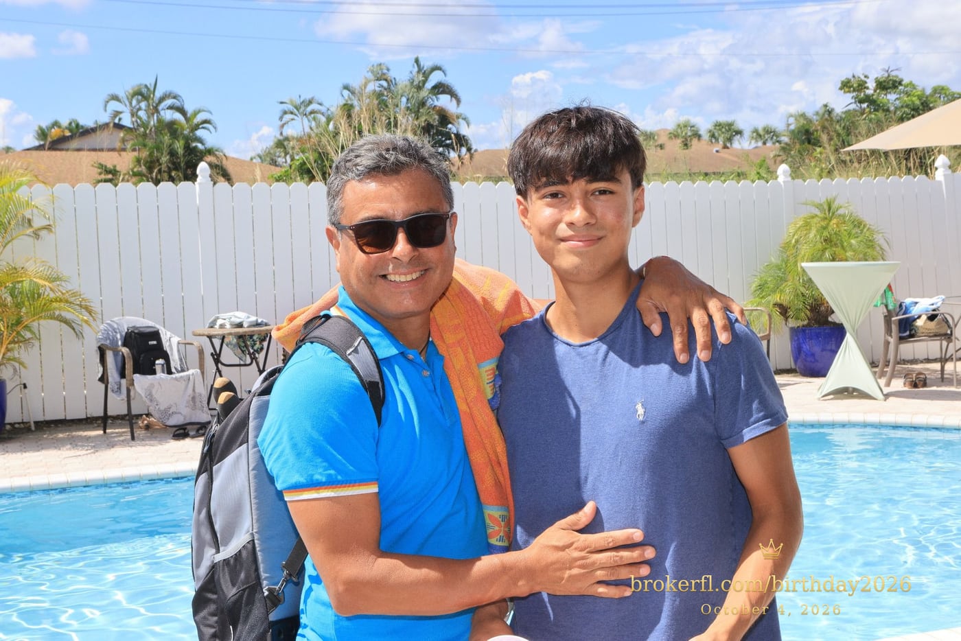 Marcelo & Gustavo at Karina’s birthday celebration in Delray Beach.