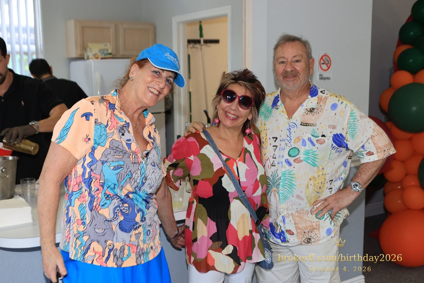 Roberta Kruta, Peter Detore & Elise Crohn share a joyful moment at Karina’s birthday celebration at Palm Beach Bath & Tennis in Delray Beach.