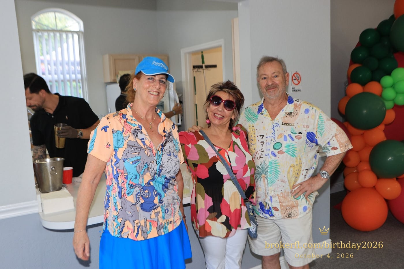 Roberta Kruta, Peter Detore & Elise Crohn share a joyful moment at Karina’s birthday celebration at Palm Beach Bath & Tennis in Delray Beach.