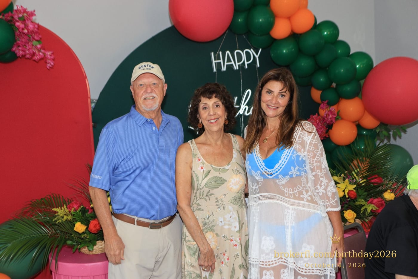 Len and Caren Briggs & Karina Kfuri Leal at Palm Beach Bath & Tennis in Delray Beach.