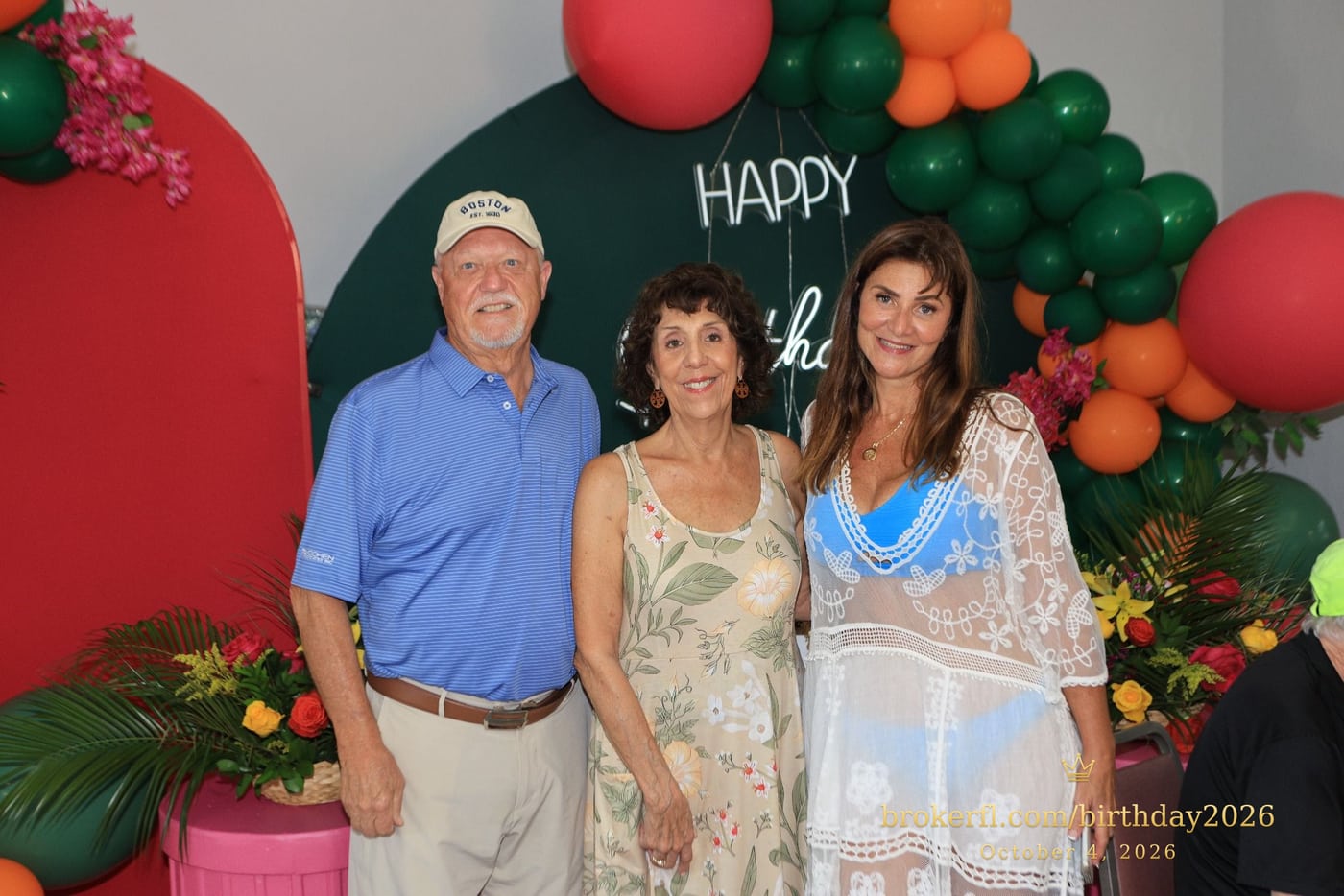 Len and Caren Briggs & Karina Kfuri Leal at Palm Beach Bath & Tennis in Delray Beach.