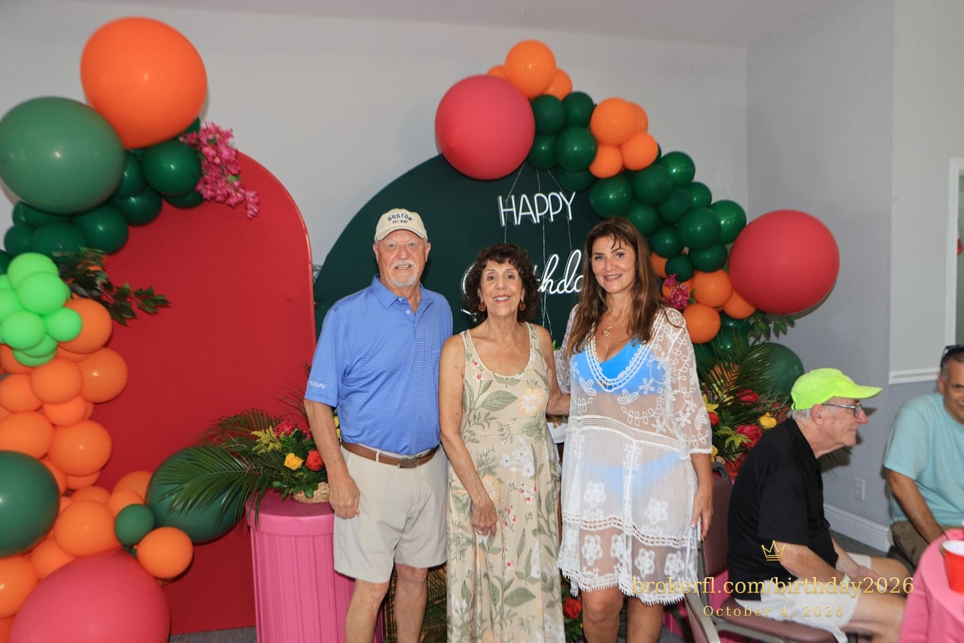 Len and Caren Briggs & Karina Kfuri Leal at Palm Beach Bath & Tennis in Delray Beach.