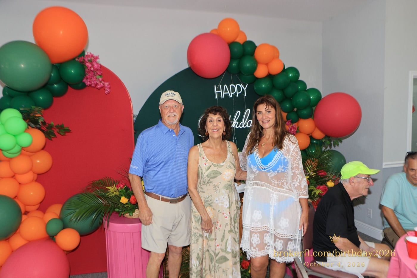 Len and Caren Briggs & Karina Kfuri Leal at Palm Beach Bath & Tennis in Delray Beach.