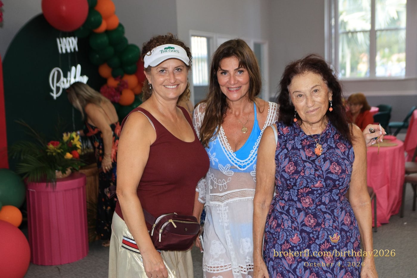 Renata Gaeff, Karina Kfuri Leal & Renata’s mother at Palm Beach Bath & Tennis in Delray Beach.