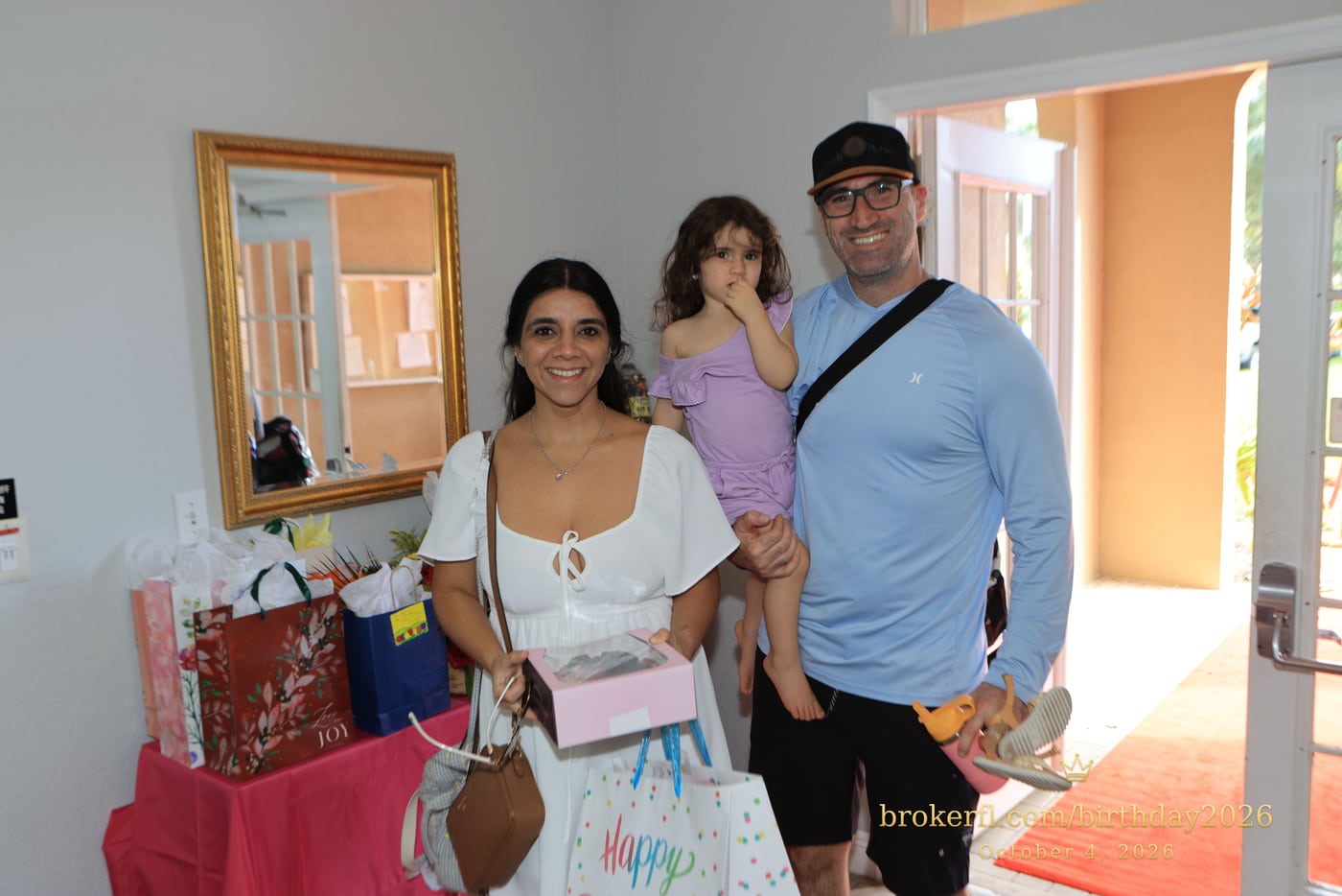 Mike, Valerie & Ava Gould at Karina’s birthday celebration in Delray Beach.