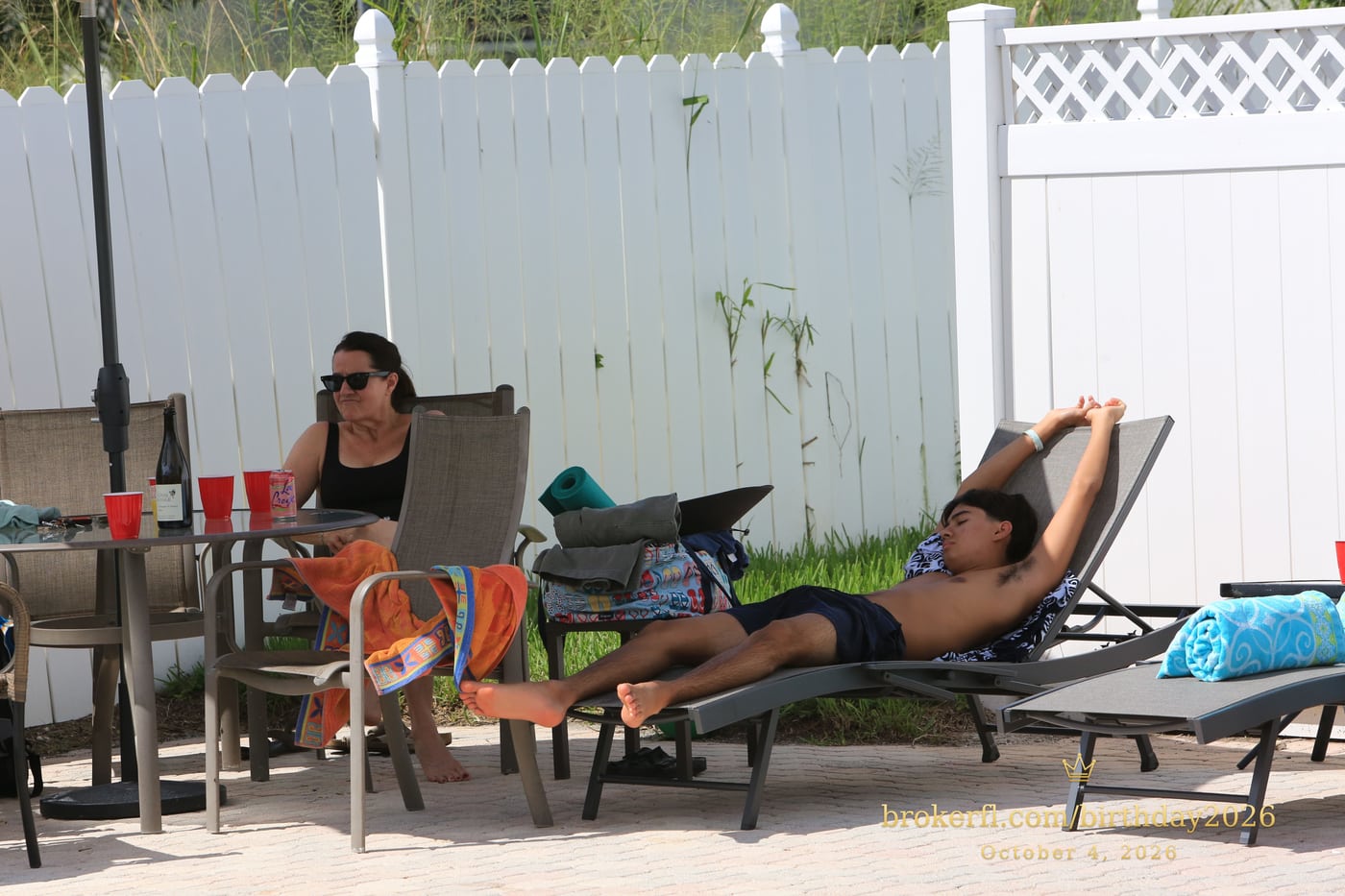 Patricia “Patty” Lari · Poolside Memories at Karina’s birthday celebration in Delray Beach.