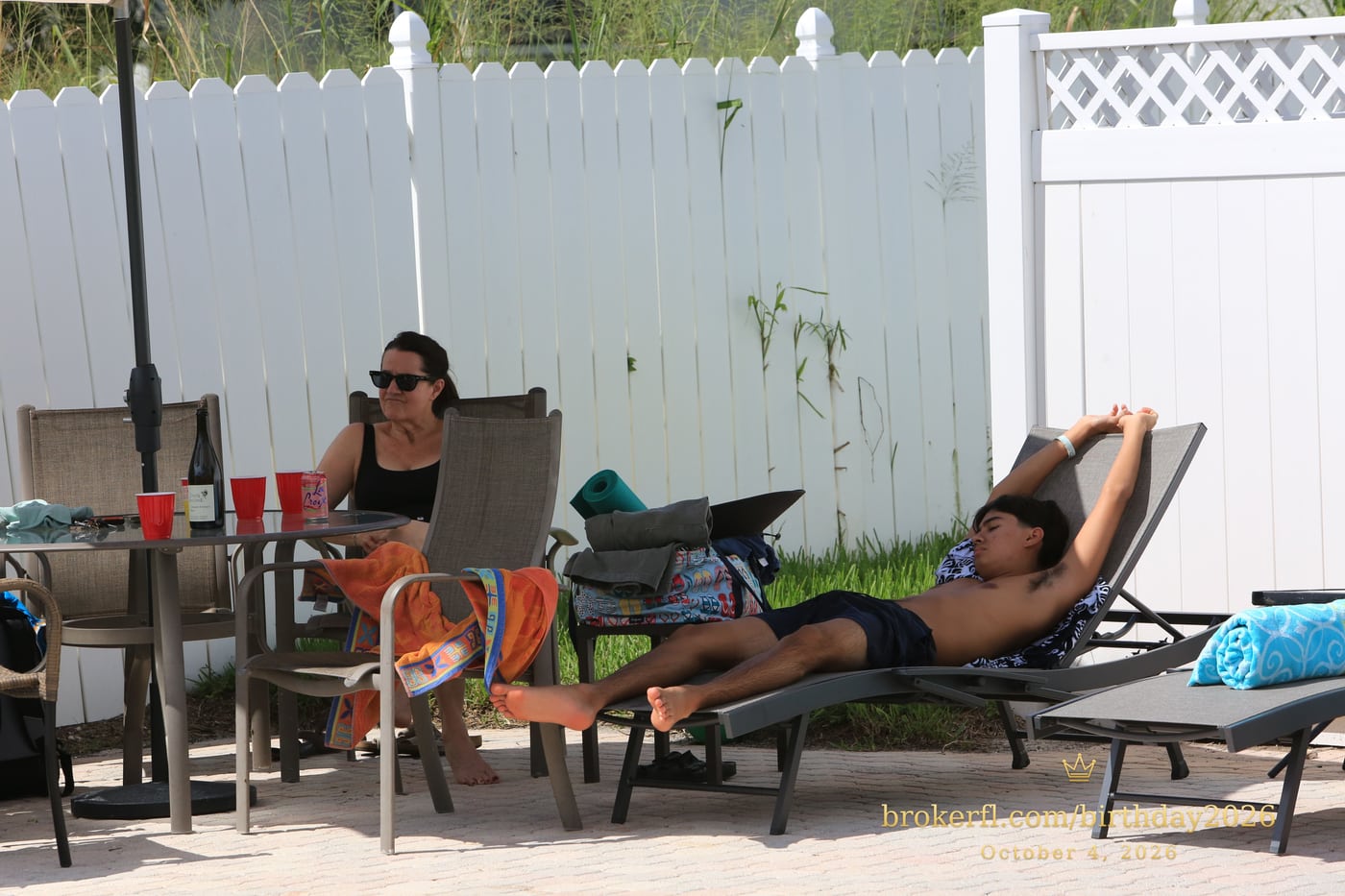 Patricia “Patty” Lari · Poolside Memories at Karina’s birthday celebration in Delray Beach.