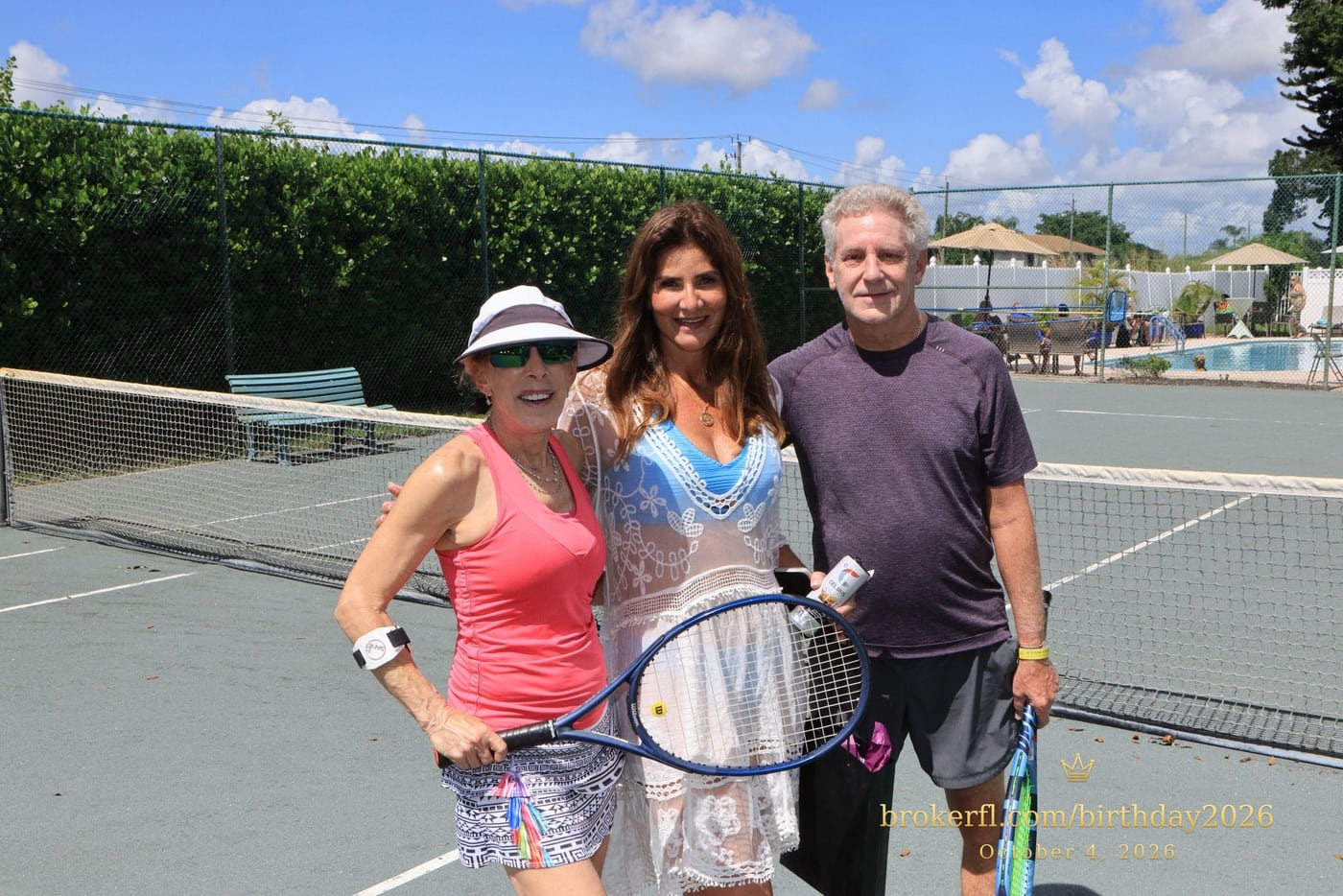 Wendy Child, Karina Kfuri Leal & Alan Sherman at Palm Beach Bath & Tennis in Delray Beach.