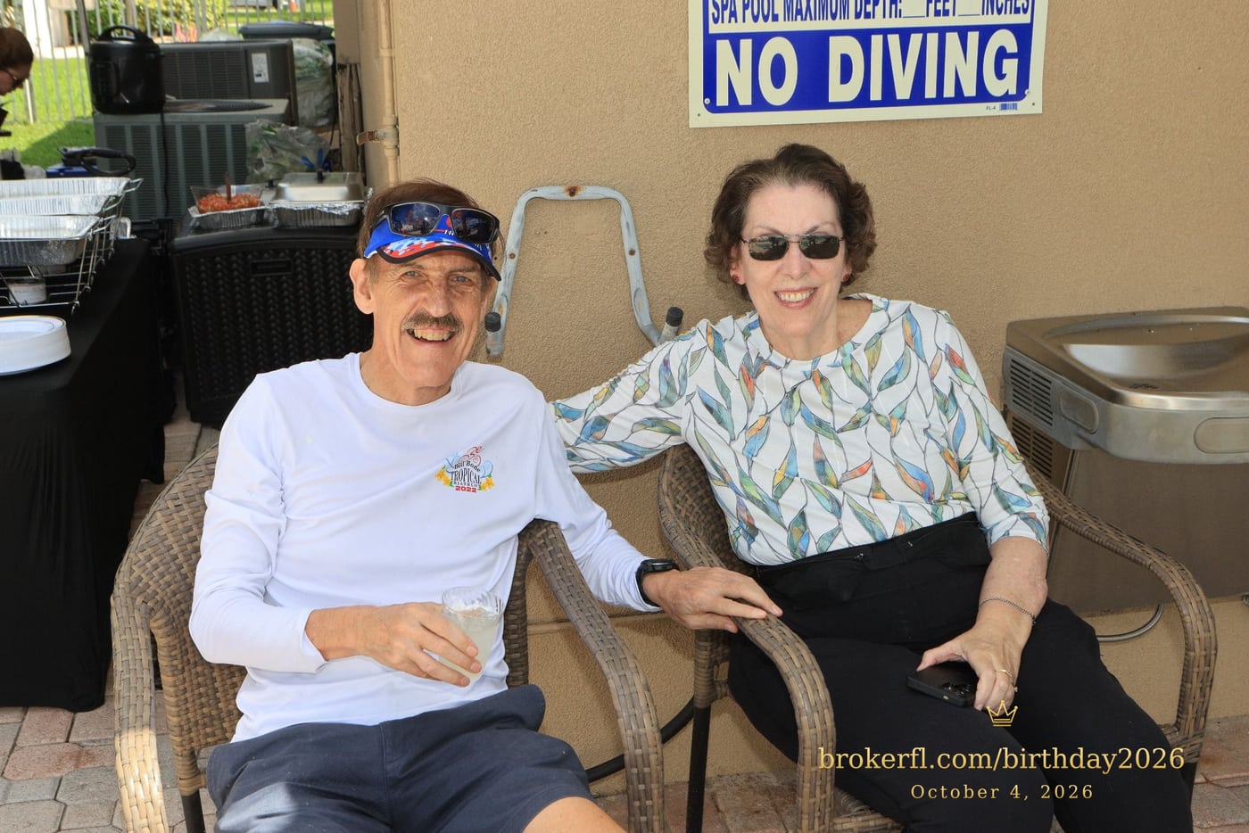 Julie & Phillip Goodwin at Karina’s birthday celebration in Delray Beach.